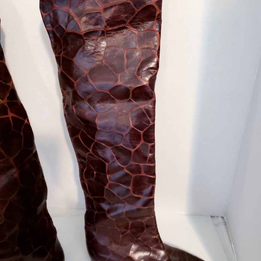 Italian Vero Cuoio over the knee boots